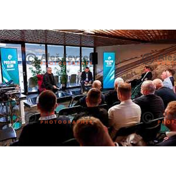 Minister of Sport Matjaz Han during Businness Club Talk before AdmiralBet ABA League 2025/2026 basketball match between Cedevita Olimpija (SLO) and Crvena Zvezda (SRB) in SRC Stozice, Ljubljana, Slovenia on November 17, 2025