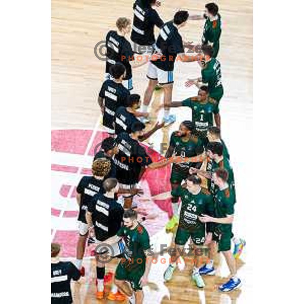 in action during BKT EuroCup 2025-2026 basketball match between Cedevita Olimpija (SLO) and Veolia Towers Hamburg (GER) in SRC Stozice, Ljubljana, Slovenia on November 19, 2025