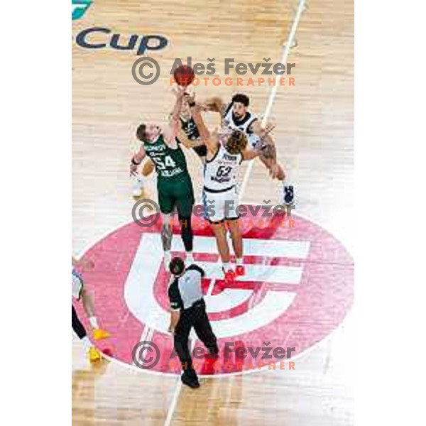 in action during BKT EuroCup 2025-2026 basketball match between Cedevita Olimpija (SLO) and Veolia Towers Hamburg (GER) in SRC Stozice, Ljubljana, Slovenia on November 19, 2025