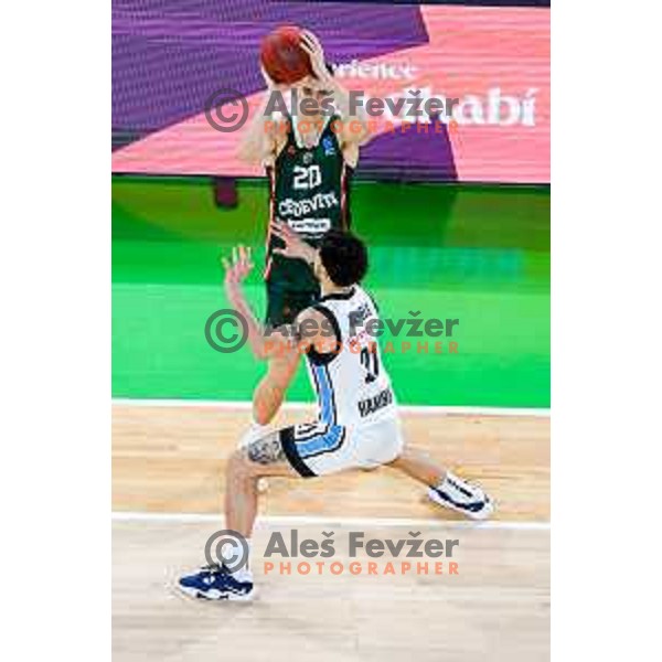 in action during BKT EuroCup 2025-2026 basketball match between Cedevita Olimpija (SLO) and Veolia Towers Hamburg (GER) in SRC Stozice, Ljubljana, Slovenia on November 19, 2025