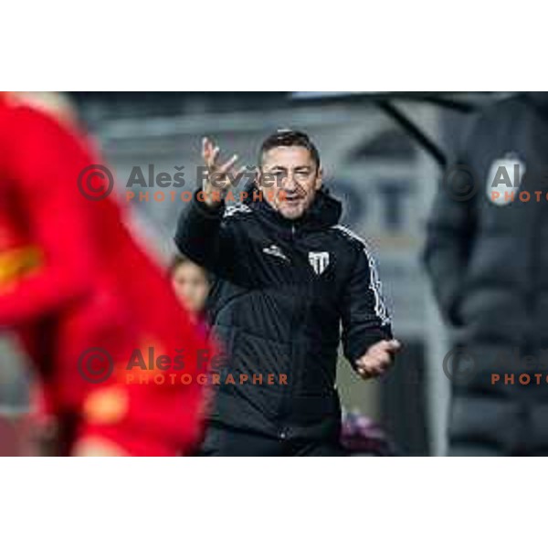 Vladimir Kokol, head coach of ZNK Mura Nona during UEFA Women’s Europa Cup football match between ZNK Mura Nona (SLO) and FC Nordsjaelland (DEN) in Fazanerija, Murska Sobota, Slovenia on November 19, 2025. Photo: Jure Banfi