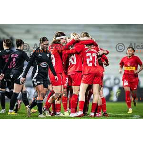 in action during UEFA Women’s Europa Cup football match between ZNK Mura Nona (SLO) and FC Nordsjaelland (DEN) in Fazanerija, Murska Sobota, Slovenia on November 19, 2025. Photo: Jure Banfi
