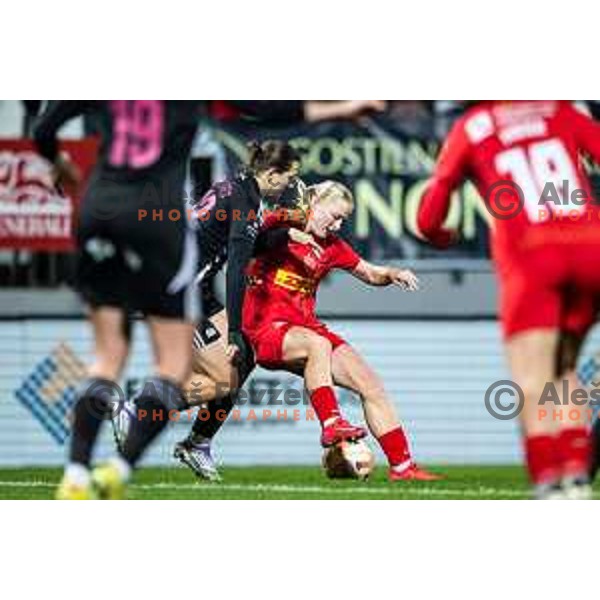 in action during UEFA Women’s Europa Cup football match between ZNK Mura Nona (SLO) and FC Nordsjaelland (DEN) in Fazanerija, Murska Sobota, Slovenia on November 19, 2025. Photo: Jure Banfi