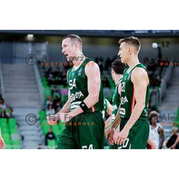 Thomas Kennedy in action during BKT EuroCup 2025-2026 basketball match between Cedevita Olimpija (SLO) and Veolia Towers Hamburg (GER) in SRC Stozice, Ljubljana, Slovenia on November 19, 2025
