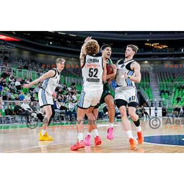 in action during BKT EuroCup 2025-2026 basketball match between Cedevita Olimpija (SLO) and Veolia Towers Hamburg (GER) in SRC Stozice, Ljubljana, Slovenia on November 19, 2025