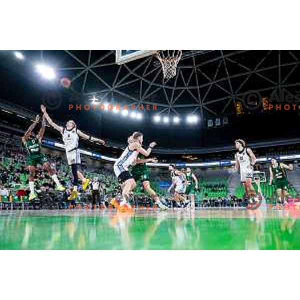 in action during BKT EuroCup 2025-2026 basketball match between Cedevita Olimpija (SLO) and Veolia Towers Hamburg (GER) in SRC Stozice, Ljubljana, Slovenia on November 19, 2025