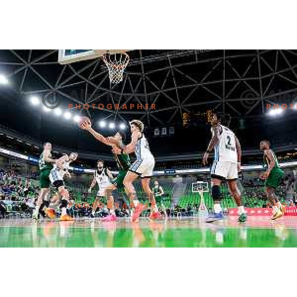 in action during BKT EuroCup 2025-2026 basketball match between Cedevita Olimpija (SLO) and Veolia Towers Hamburg (GER) in SRC Stozice, Ljubljana, Slovenia on November 19, 2025