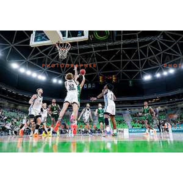 in action during BKT EuroCup 2025-2026 basketball match between Cedevita Olimpija (SLO) and Veolia Towers Hamburg (GER) in SRC Stozice, Ljubljana, Slovenia on November 19, 2025