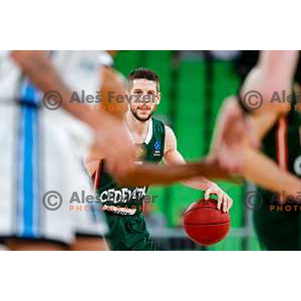 in action during BKT EuroCup 2025-2026 basketball match between Cedevita Olimpija (SLO) and Veolia Towers Hamburg (GER) in SRC Stozice, Ljubljana, Slovenia on November 19, 2025