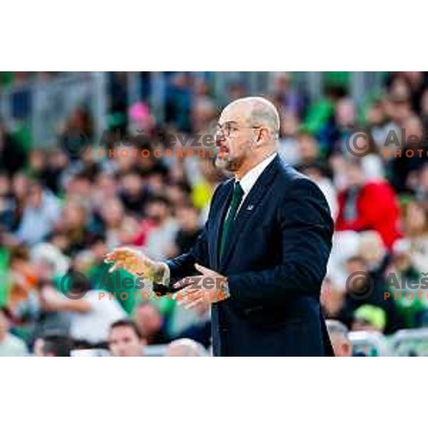 in action during BKT EuroCup 2025-2026 basketball match between Cedevita Olimpija (SLO) and Veolia Towers Hamburg (GER) in SRC Stozice, Ljubljana, Slovenia on November 19, 2025