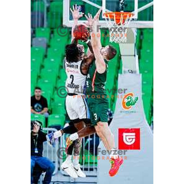 in action during BKT EuroCup 2025-2026 basketball match between Cedevita Olimpija (SLO) and Veolia Towers Hamburg (GER) in SRC Stozice, Ljubljana, Slovenia on November 19, 2025
