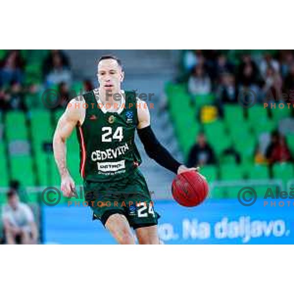 in action during BKT EuroCup 2025-2026 basketball match between Cedevita Olimpija (SLO) and Veolia Towers Hamburg (GER) in SRC Stozice, Ljubljana, Slovenia on November 19, 2025