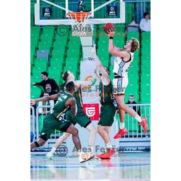 in action during BKT EuroCup 2025-2026 basketball match between Cedevita Olimpija (SLO) and Veolia Towers Hamburg (GER) in SRC Stozice, Ljubljana, Slovenia on November 19, 2025