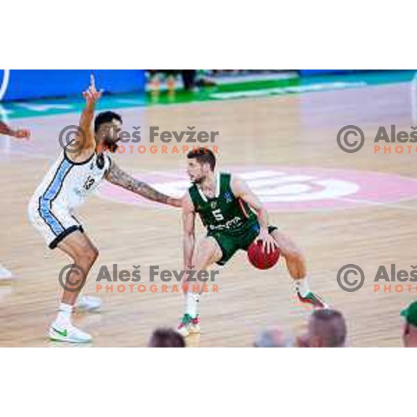 in action during BKT EuroCup 2025-2026 basketball match between Cedevita Olimpija (SLO) and Veolia Towers Hamburg (GER) in SRC Stozice, Ljubljana, Slovenia on November 19, 2025