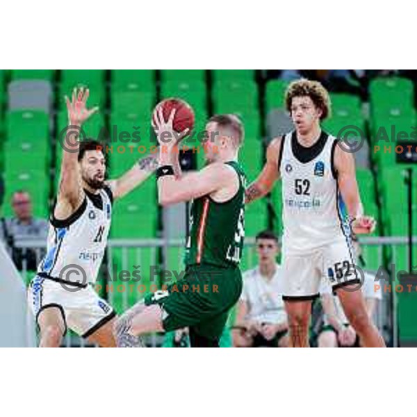in action during BKT EuroCup 2025-2026 basketball match between Cedevita Olimpija (SLO) and Veolia Towers Hamburg (GER) in SRC Stozice, Ljubljana, Slovenia on November 19, 2025