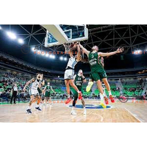 in action during BKT EuroCup 2025-2026 basketball match between Cedevita Olimpija (SLO) and Veolia Towers Hamburg (GER) in SRC Stozice, Ljubljana, Slovenia on November 19, 2025