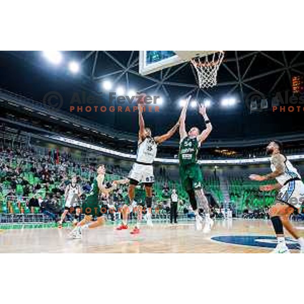 in action during BKT EuroCup 2025-2026 basketball match between Cedevita Olimpija (SLO) and Veolia Towers Hamburg (GER) in SRC Stozice, Ljubljana, Slovenia on November 19, 2025