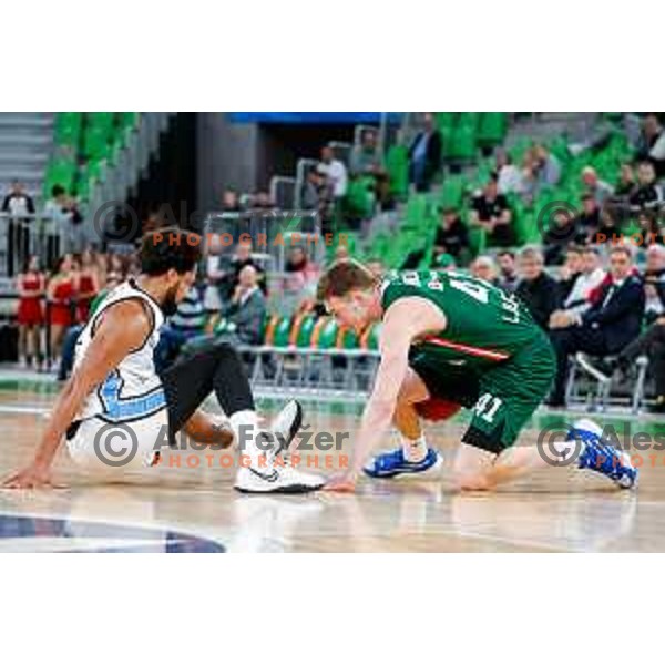 in action during BKT EuroCup 2025-2026 basketball match between Cedevita Olimpija (SLO) and Veolia Towers Hamburg (GER) in SRC Stozice, Ljubljana, Slovenia on November 19, 2025