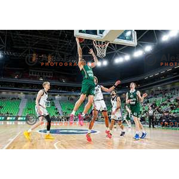in action during BKT EuroCup 2025-2026 basketball match between Cedevita Olimpija (SLO) and Veolia Towers Hamburg (GER) in SRC Stozice, Ljubljana, Slovenia on November 19, 2025