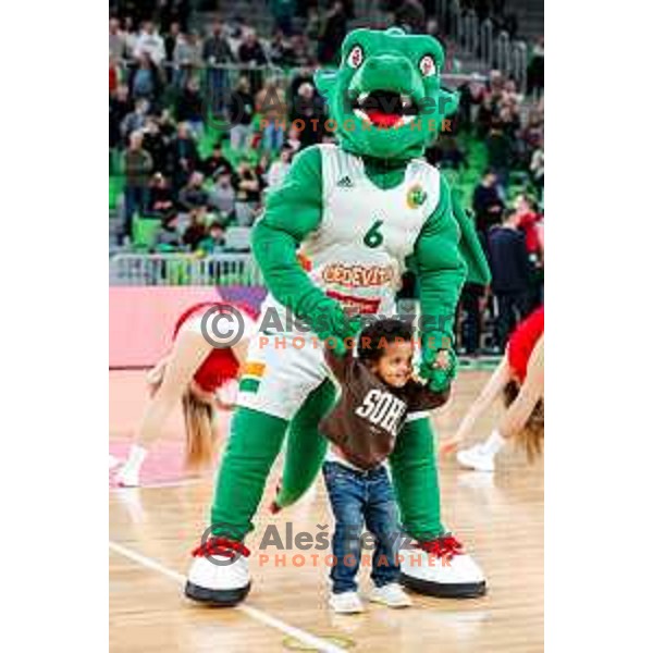 in action during BKT EuroCup 2025-2026 basketball match between Cedevita Olimpija (SLO) and Veolia Towers Hamburg (GER) in SRC Stozice, Ljubljana, Slovenia on November 19, 2025