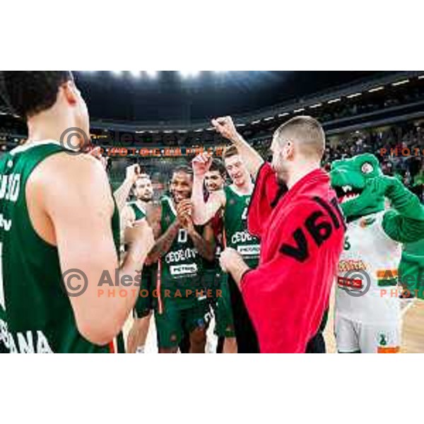 DJ Stewart in action during BKT EuroCup 2025-2026 basketball match between Cedevita Olimpija (SLO) and Veolia Towers Hamburg (GER) in SRC Stozice, Ljubljana, Slovenia on November 19, 2025
