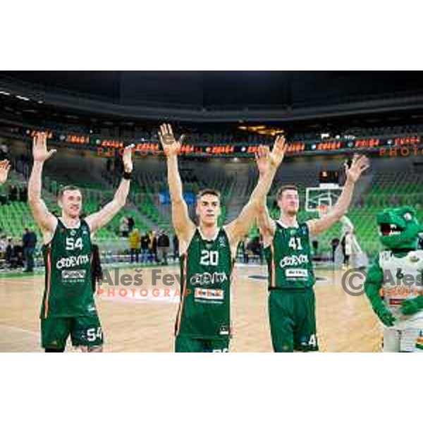 in action during BKT EuroCup 2025-2026 basketball match between Cedevita Olimpija (SLO) and Veolia Towers Hamburg (GER) in SRC Stozice, Ljubljana, Slovenia on November 19, 2025