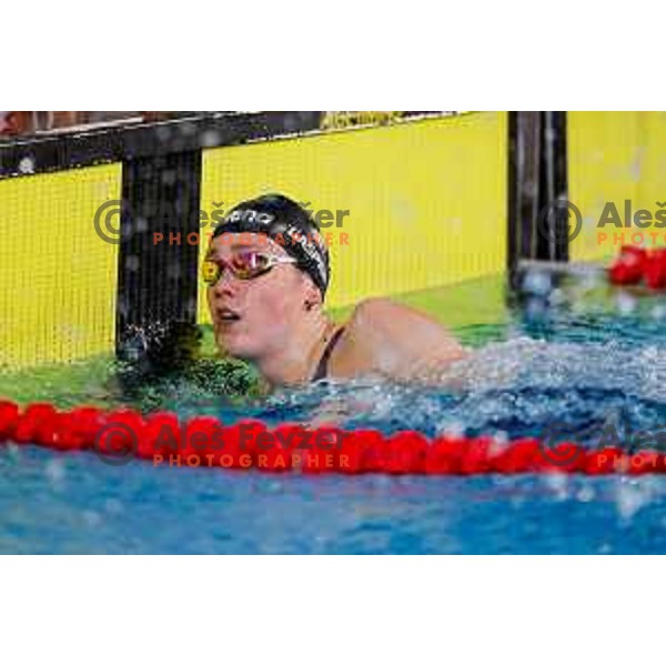 Florine Gaspard (BEL) comeptes at Spela & Vesna Memorial International swimming meeting in Kranj, Slovenia on November 22, 2025