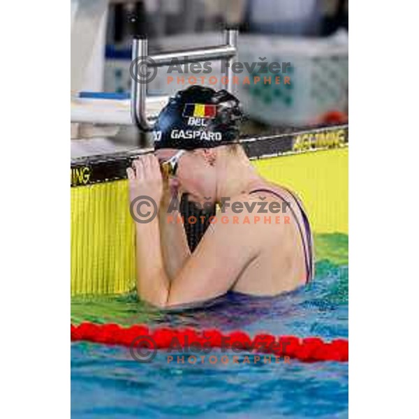 Florine Gaspard (BEL) comeptes at Spela & Vesna Memorial International swimming meeting in Kranj, Slovenia on November 22, 2025