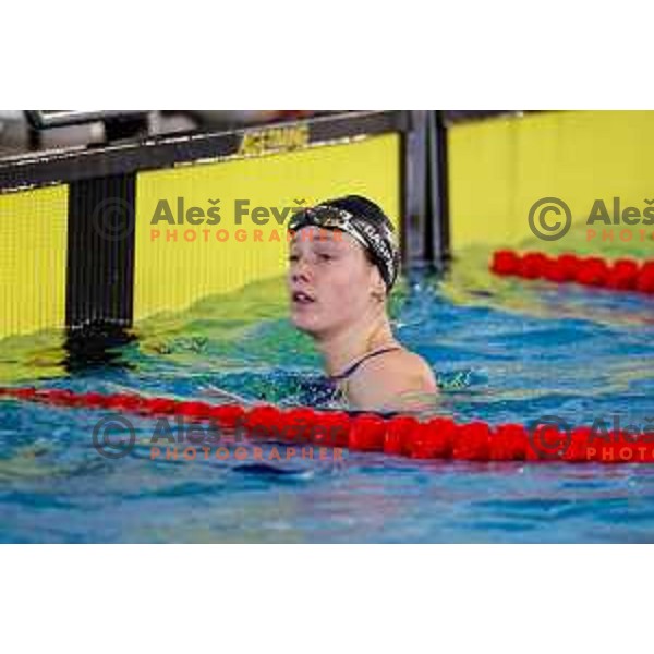Florine Gaspard (BEL) comeptes at Spela & Vesna Memorial International swimming meeting in Kranj, Slovenia on November 22, 2025