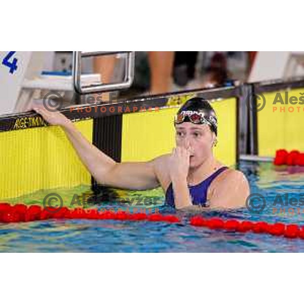 Florine Gaspard (BEL) comeptes at Spela & Vesna Memorial International swimming meeting in Kranj, Slovenia on November 22, 2025