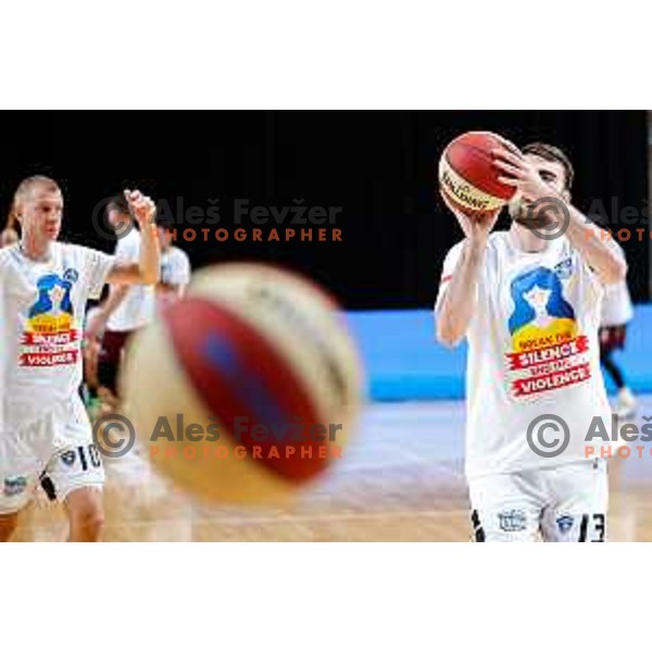 of Perspektiva Ilirija in action during AdmiralBet ABA League 2025/2026 basketball match between Perspektiva Ilirija and Bosna BH Telecom in Tivoli Hall, Ljubljana, Slovenia on November 22, 2025