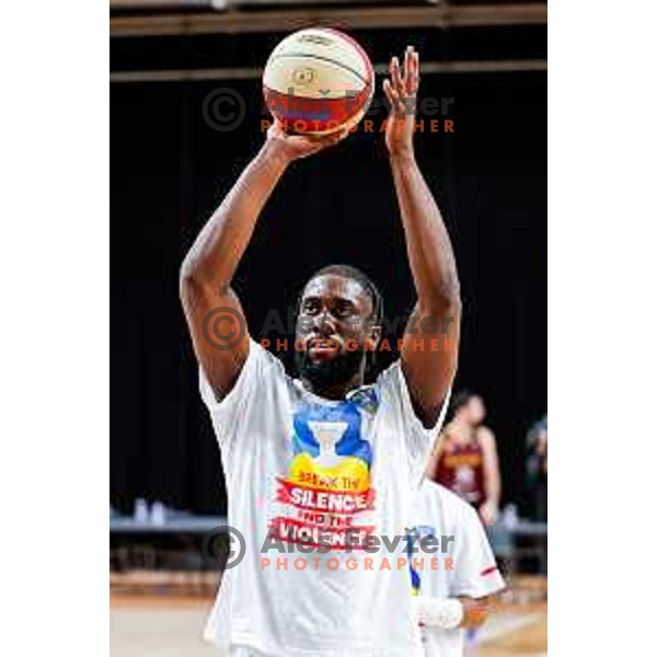 of Perspektiva Ilirija in action during AdmiralBet ABA League 2025/2026 basketball match between Perspektiva Ilirija and Bosna BH Telecom in Tivoli Hall, Ljubljana, Slovenia on November 22, 2025