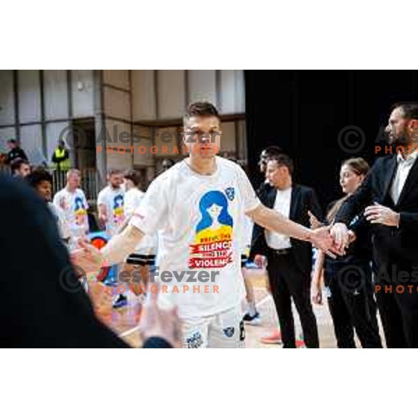 of Perspektiva Ilirija in action during AdmiralBet ABA League 2025/2026 basketball match between Perspektiva Ilirija and Bosna BH Telecom in Tivoli Hall, Ljubljana, Slovenia on November 22, 2025