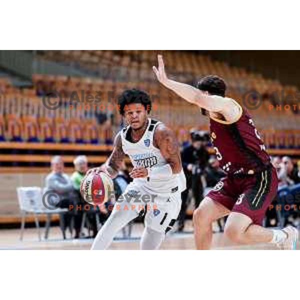 of Perspektiva Ilirija in action during AdmiralBet ABA League 2025/2026 basketball match between Perspektiva Ilirija and Bosna BH Telecom in Tivoli Hall, Ljubljana, Slovenia on November 22, 2025