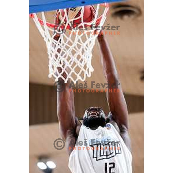 of Perspektiva Ilirija in action during AdmiralBet ABA League 2025/2026 basketball match between Perspektiva Ilirija and Bosna BH Telecom in Tivoli Hall, Ljubljana, Slovenia on November 22, 2025