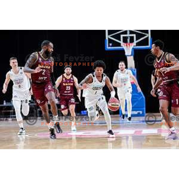 of Perspektiva Ilirija in action during AdmiralBet ABA League 2025/2026 basketball match between Perspektiva Ilirija and Bosna BH Telecom in Tivoli Hall, Ljubljana, Slovenia on November 22, 2025