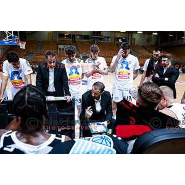 of Perspektiva Ilirija in action during AdmiralBet ABA League 2025/2026 basketball match between Perspektiva Ilirija and Bosna BH Telecom in Tivoli Hall, Ljubljana, Slovenia on November 22, 2025