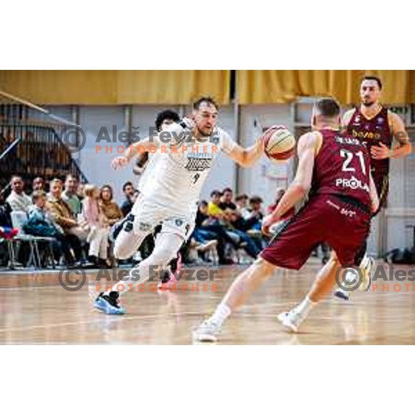 of Perspektiva Ilirija in action during AdmiralBet ABA League 2025/2026 basketball match between Perspektiva Ilirija and Bosna BH Telecom in Tivoli Hall, Ljubljana, Slovenia on November 22, 2025