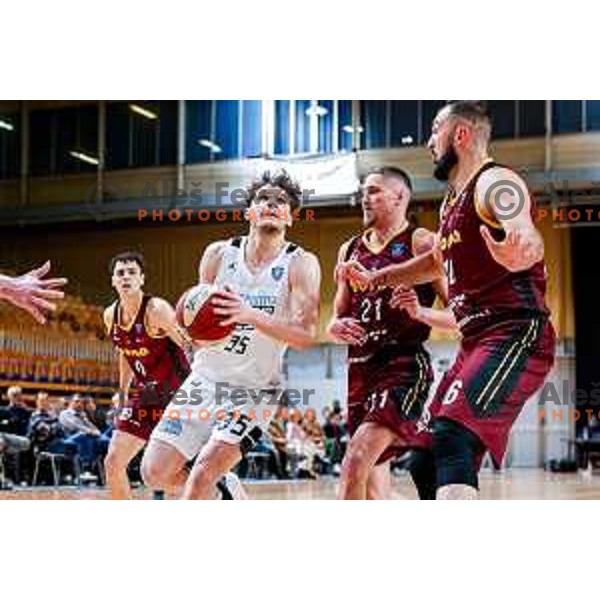 of Perspektiva Ilirija in action during AdmiralBet ABA League 2025/2026 basketball match between Perspektiva Ilirija and Bosna BH Telecom in Tivoli Hall, Ljubljana, Slovenia on November 22, 2025