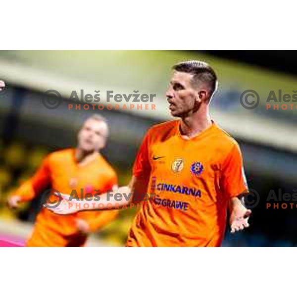 Damjan Vuklisevic of Celje celebrates goal during Prva liga Telemach 2025/2026 football match between Domzale and Celje in Domzale, Slovenia on November 22, 2025. Photo: Filip Barbalic