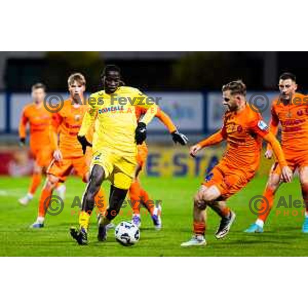 Fallou Faye of Domzale in action during Prva liga Telemach 2025/2026 football match between Domzale and Celje in Domzale, Slovenia on November 22, 2025. Photo: Filip Barbalic