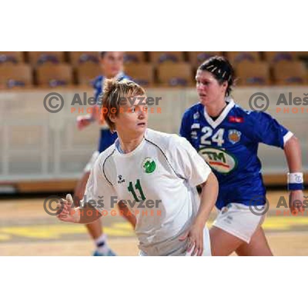 Cerenjak at hnadball match RK Olimpija(Slovenia) - Fram (Iceland) in Women\'s Challenge Cup, played in Ljubljana 9.11.2008. RK Olimpija won 36:27 and advanced to next round 