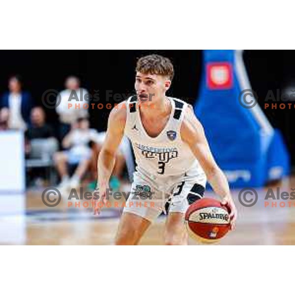 of Perspektiva Ilirija in action during AdmiralBet ABA League 2025/2026 basketball match between Perspektiva Ilirija and Bosna BH Telecom in Tivoli Hall, Ljubljana, Slovenia on November 22, 2025