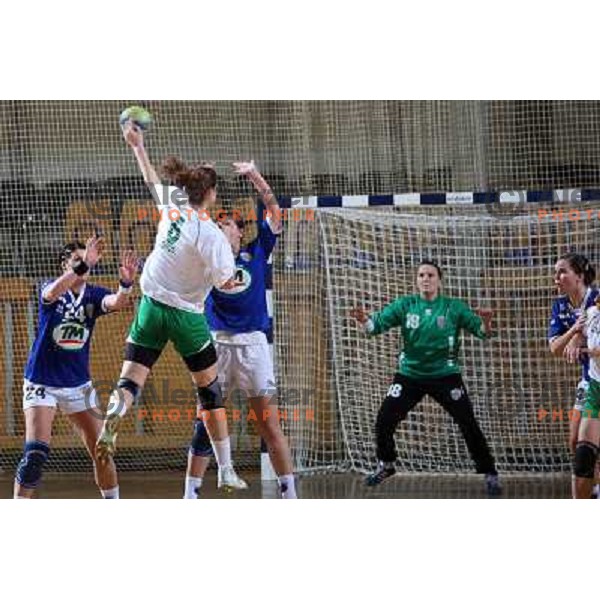 Ana Gros at hnadball match RK Olimpija(Slovenia) - Fram (Iceland) in Women\'s Challenge Cup, played in Ljubljana 9.11.2008. RK Olimpija won 36:27 and advanced to next round 