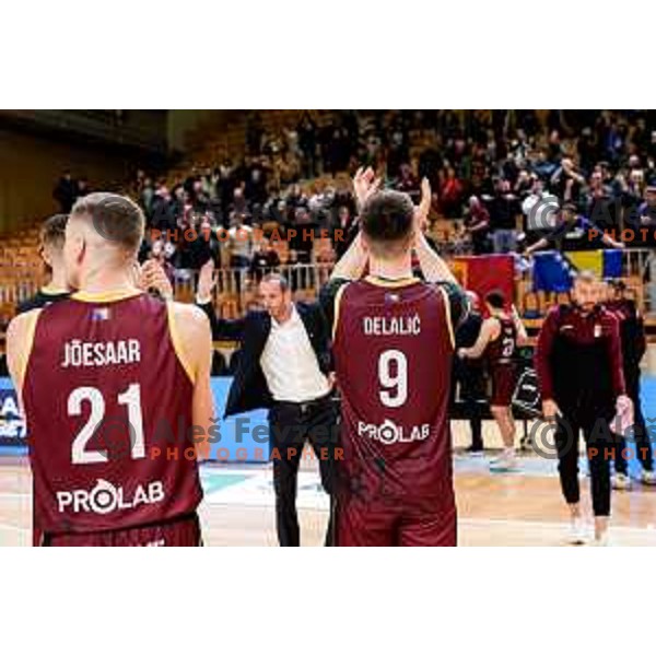 of Perspektiva Ilirija in action during AdmiralBet ABA League 2025/2026 basketball match between Perspektiva Ilirija and Bosna BH Telecom in Tivoli Hall, Ljubljana, Slovenia on November 22, 2025