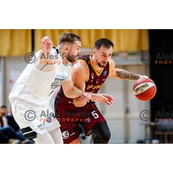 of Perspektiva Ilirija in action during AdmiralBet ABA League 2025/2026 basketball match between Perspektiva Ilirija and Bosna BH Telecom in Tivoli Hall, Ljubljana, Slovenia on November 22, 2025