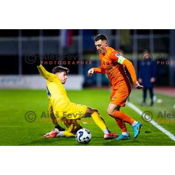 Mario Kvesic of Celje in action during Prva liga Telemach 2025/2026 football match between Domzale and Celje in Domzale, Slovenia on November 22, 2025. Photo: Filip Barbalic