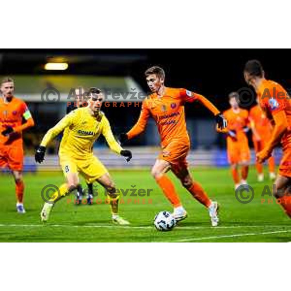 Ivica Vidovic of Celje in action during Prva liga Telemach 2025/2026 football match between Domzale and Celje in Domzale, Slovenia on November 22, 2025. Photo: Filip Barbalic