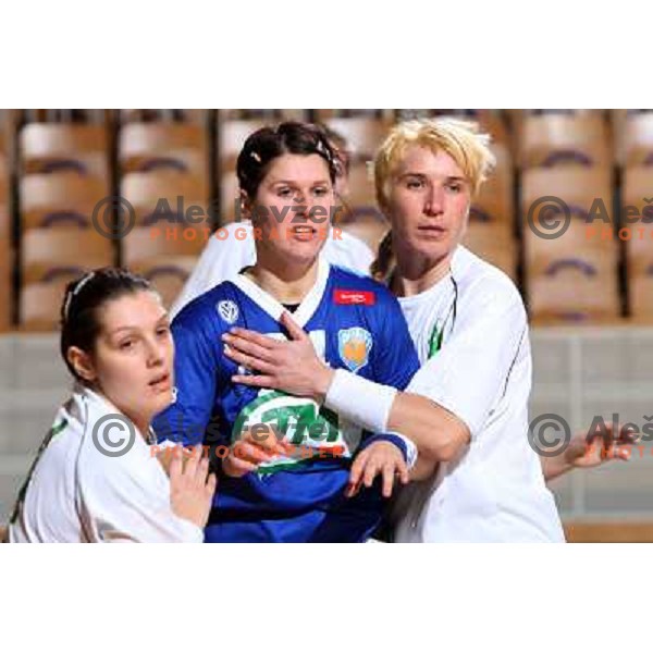 Vesna Pus at hnadball match RK Olimpija(Slovenia) - Fram (Iceland) in Women\'s Challenge Cup, played in Ljubljana 9.11.2008. RK Olimpija won 36:27 and advanced to next round 