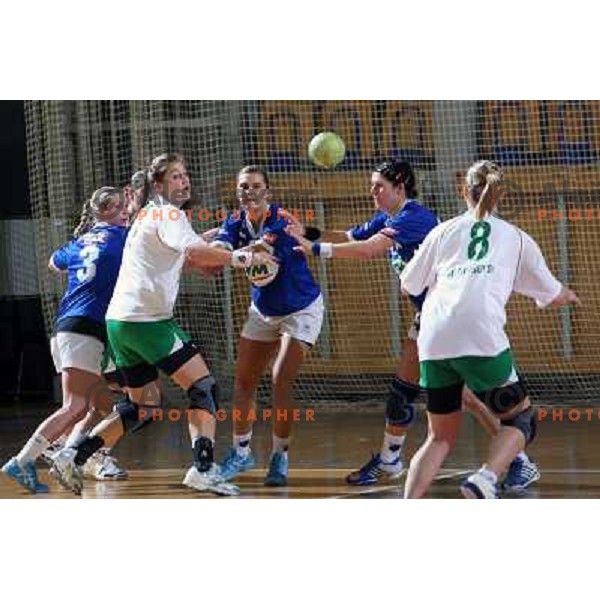 Maja Son at handball match RK Olimpija(Slovenia) - Fram (Iceland) in Women\'s Challenge Cup, played in Ljubljana 9.11.2008. RK Olimpija won 36:27 and advanced to next round 